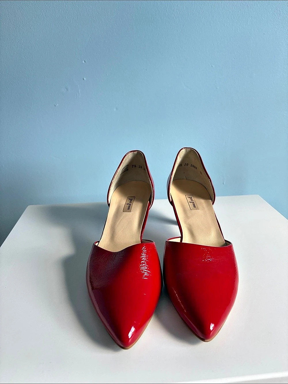 Paul Green Pointed Toe Pumps in Red EU 38
